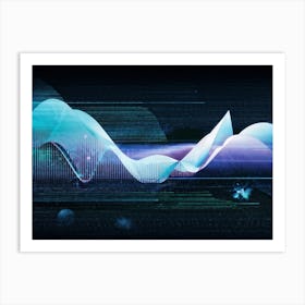 An Illustration Capturing Retro Abstract Surrealism Embedded With A Geometric Appreciation Of Mini (3) Art Print