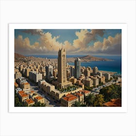 Beirut City 3  Art Print