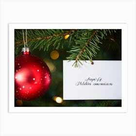 Christmas Card 11 Art Print