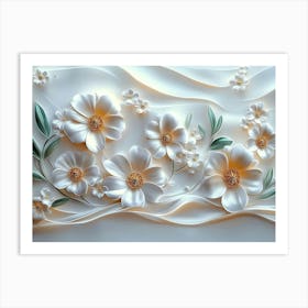 Paper Flowers 51 Art Print