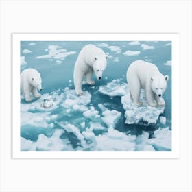 Polar Bears Art Print