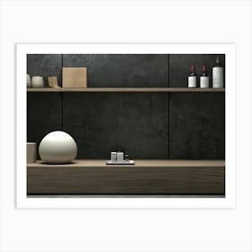 Shelf With A Vase Art Print