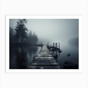 Foggy Lake 4 Art Print