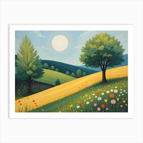 Flowering Meadow 3 Art Print