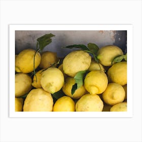Lemons In Sorrento Art Print