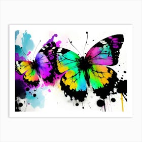 Colorful Butterflies 139 Art Print