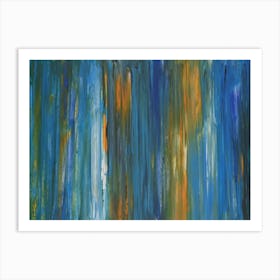 'Blue And Orange' Art Print