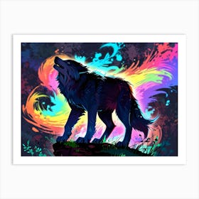 Howling Wolf 3 Art Print