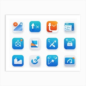 App Icons 1 Art Print