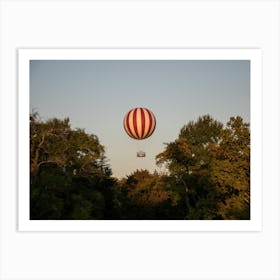 Hot Air Balloon Sunset Art Print