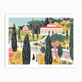 Athens illustration Art Print