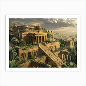 Ancient Egyptian City 1 Art Print