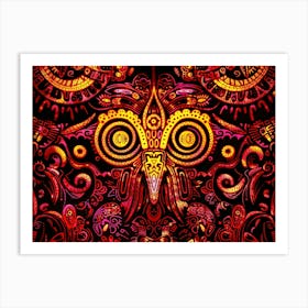 Aztec patterns Art Print