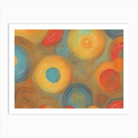 Abstract Circles 4 Art Print