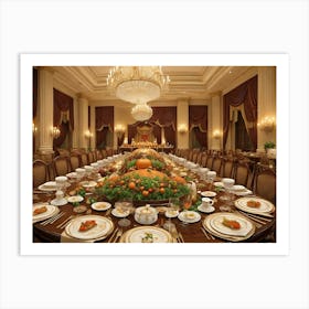 Dinner Table Art Print