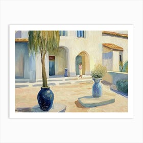 House In A Courtyard Art Print