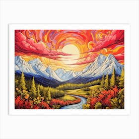 The Essence of Colorado - Mountains Valleys and Forest Roads Art Print