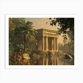 Egyptian Temple 3 Art Print