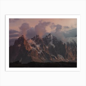 Pastel Mountain Hues Art Print