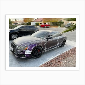 Purple Audi Rs5 4 Art Print