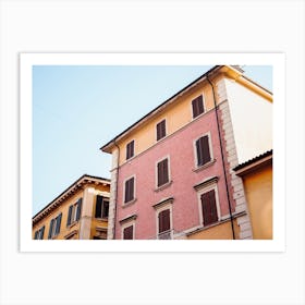 Pastel Houses In Bologna Italy Art Print