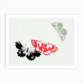 Birds From Momoyogusa –Flowers Of A Hundred Generations, Kamisaka Sekka (22) Art Print