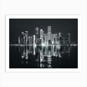 Cityscape At Night 5 Art Print