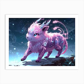 Purple Unicorn Art Print