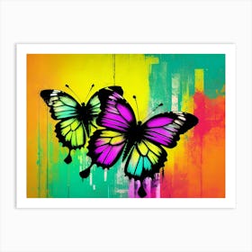 Colorful Butterflies 106 Art Print