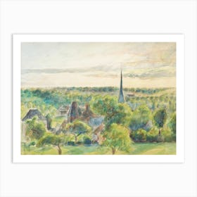 Landscape At Eragny (1890), Camille Pissarro Art Print