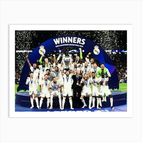 Real Madrid Winners Final 2024 Art Print