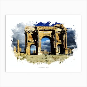 Timgad, Algeria, Africa Art Print