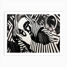 'Black And White' 4 Art Print