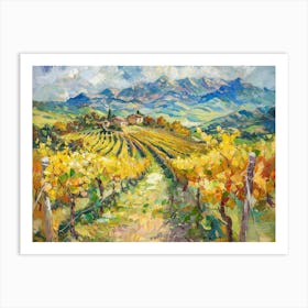 Vineyards In Tuscany 2 Art Print