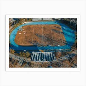 Stadium view from above San Donato Milanese, Italia, Milano Art Print