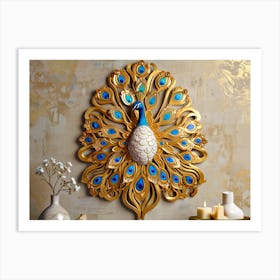 Peacock Wall Art 12 Art Print