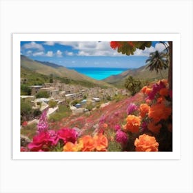 St Lucia landscape Art Print