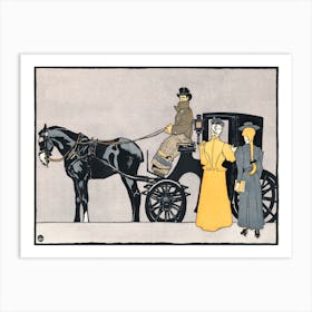 Horse Carriage (1898), Edward Penfield Art Print