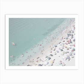 Beach Goers Art Print