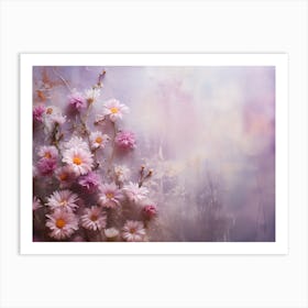 Flowers On A Wall Art Print