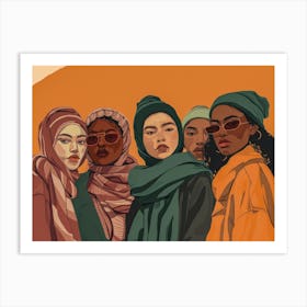 Muslim Women 3 Art Print