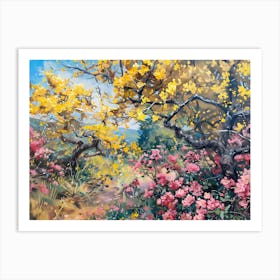 Blossoming Trees Art Print