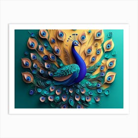 Peacock 9 Art Print