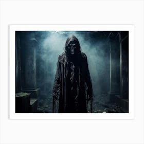 Ancient Health Frightened Daemon Human Rip Costume Scarey Afraid Invisible Evil Spook Ma (33) Art Print