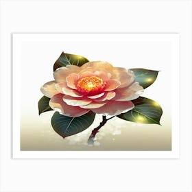 Camellia Flower Art Print