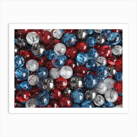 Patriotic Glass Beads Art Print