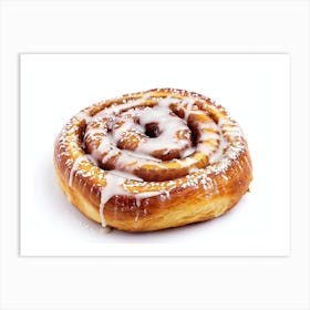 Cinnamon Bun With Icing Art Print