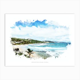 Bathsheba Beach, Barbados, Caribbean Art Print