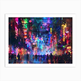 Neon City 1 Art Print