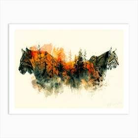 Wild Cat Ridge - Of The Forest Art Print